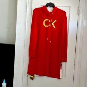 Calvin Klein Dress hooded brand new tags soft and comfortable